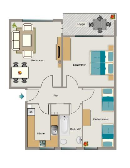 Junges Wohnen bei VIVAWEST. zimmer