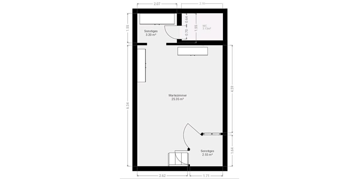 Schöne Geschäftsräume in Wolfartsweier zu vermieten 1.5 zimmer