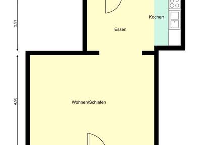 Frisch renoviert!! 1-Zimmer-Wohnung mit Balkon 1 zimmer