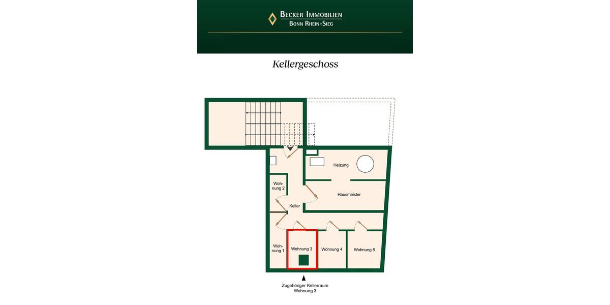 Etagenwohnung Bad Honnef - 3 Zimmer, 87 m&sup2;, 1.275&euro; | Angebot:25380351