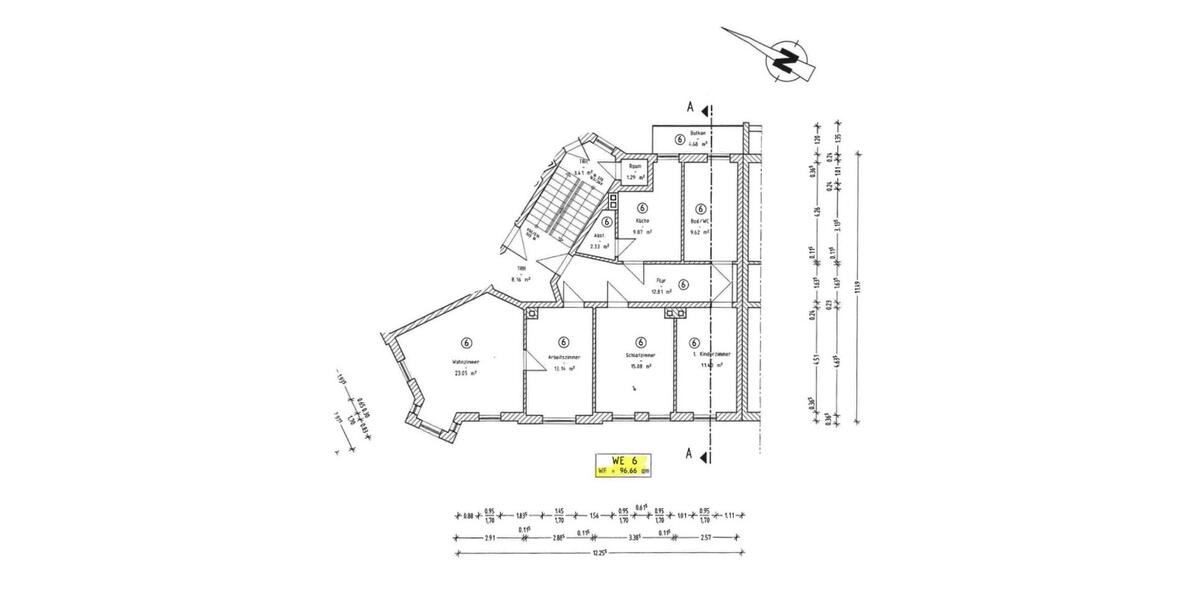 Etagenwohnung Weißenfels - 4 Zimmer, 97 m&sup2;, 580&euro; | Angebot:25804372