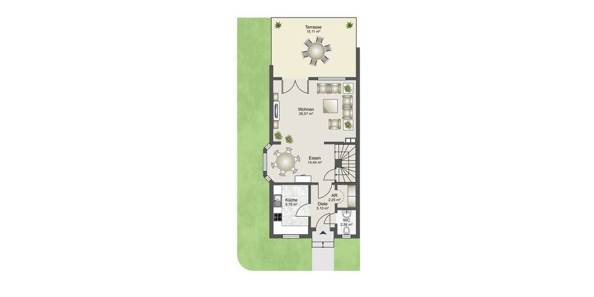 Doppelhaushälfte Allersberg Eismannsdorf - 5 Zimmer, 122 m&sup2;, 1.400&euro; | Angebot:26275736