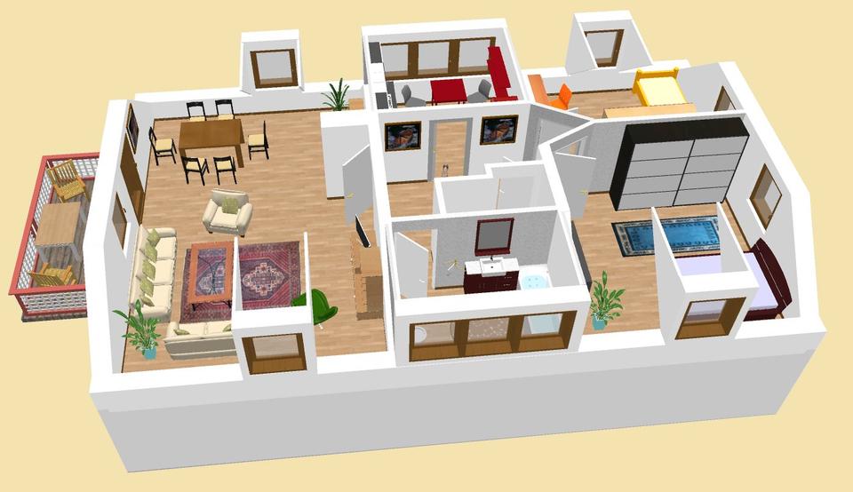 Dachgeschoßwohnung Muldestausee - 3 Zimmer, 90 m&sup2;, 630&euro; | Angebot:26552436