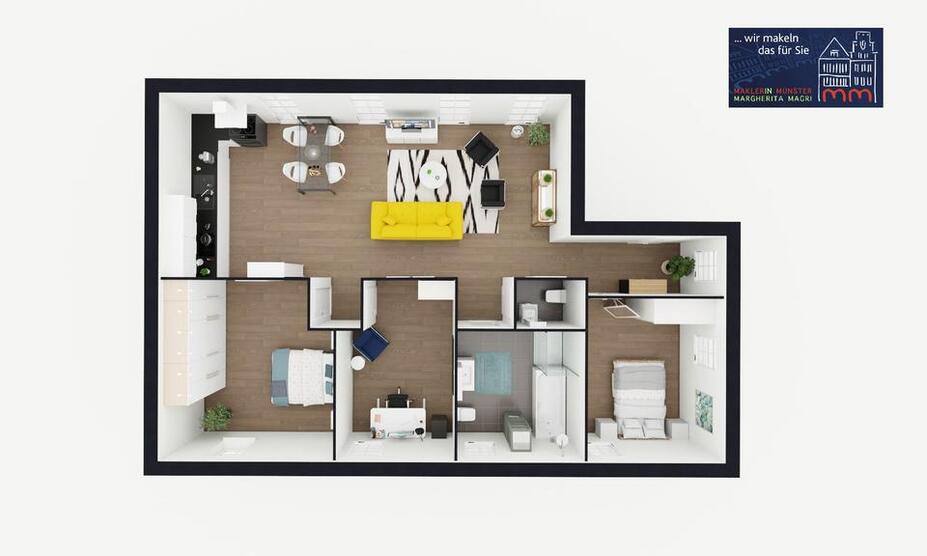 Modernisierte 4-Zimmer-Wohnung mit Flair und Blick ins Grüne in Nienberge