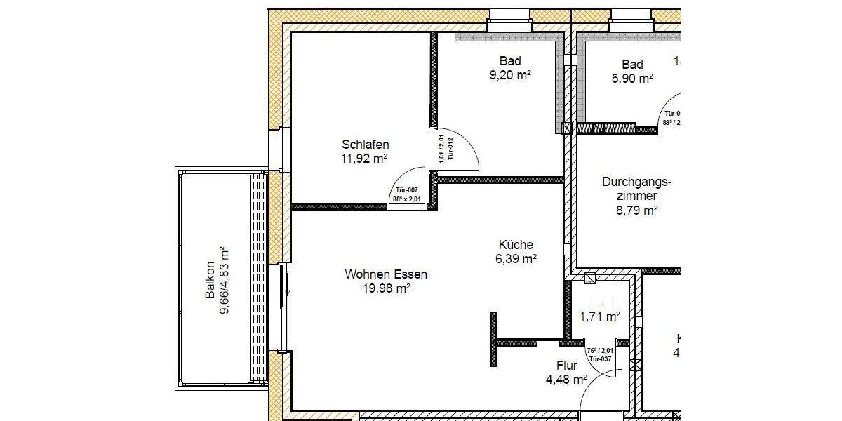 Etagenwohnung Peine - 2 Zimmer, 59 m&sup2;, 755&euro; | Angebot:26634992
