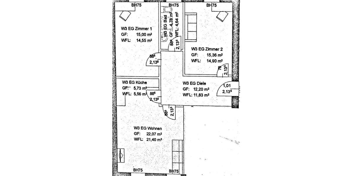 Etagenwohnung Sagard - 3 Zimmer, 76 m&sup2;, 700&euro; | Angebot:25381567