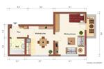 Etagenwohnung Suhl - 1 Zimmer, 43 m&sup2;, 345&euro; | Angebot:26648791