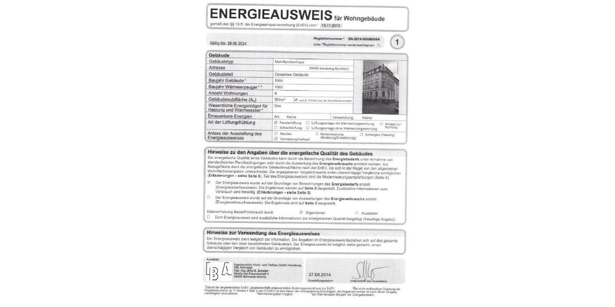 Erdgeschoßwohnung Annaberg-Buchholz Buchholz - 3 Zimmer, 60 m&sup2;, 300&euro; | Angebot:26563580