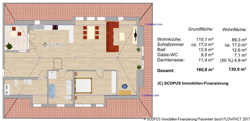 Dachgeschoßwohnung Meißen - 1 Zimmer, 131 m&sup2;, 1.200&euro; | Angebot:26006935