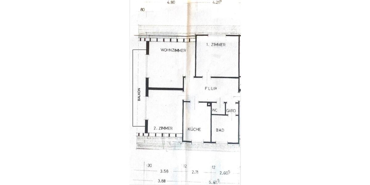 Dachgeschoßwohnung Münstertal/Schwarzwald Schwarzwald - 3 Zimmer, 94 m&sup2;, 750&euro; | Angebot:25160970