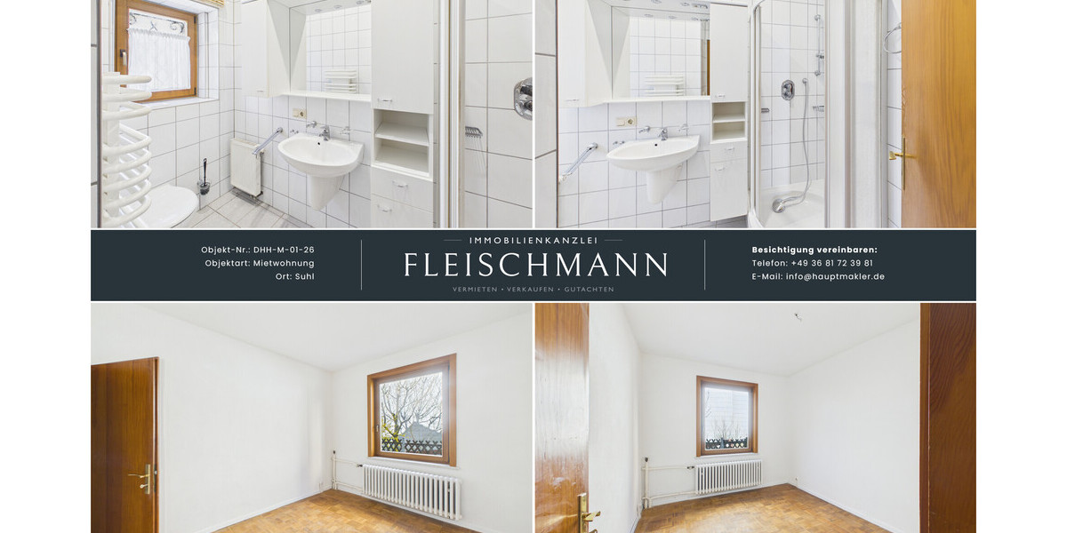 Gepflegte 4-Zimmer-DHH in Suhl: 2 Bäder, EBK, Terrasse & Vollkeller – Sofort frei! - Doppelhaushälfte Suhl | Angebot:26266187