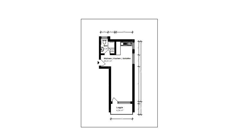 Etagenwohnung Nordenham - 1 Zimmer, 27 m&sup2;, 450&euro; | Angebot:26507137