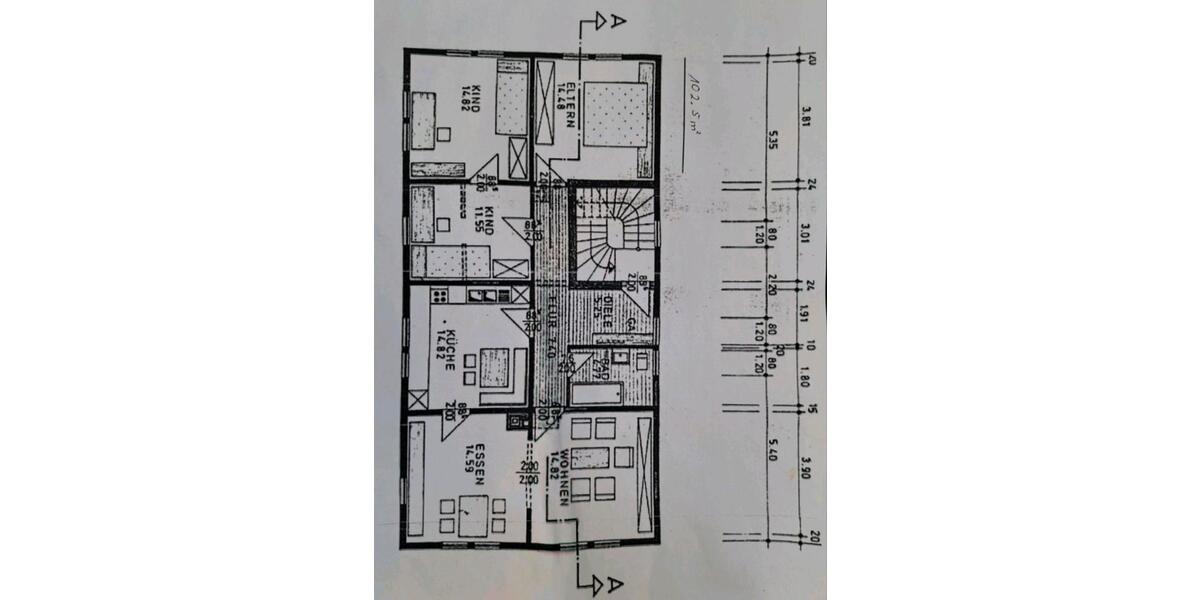 Etagenwohnung Bebra - 5 Zimmer, 100 m&sup2;, 575&euro; | Angebot:26577788