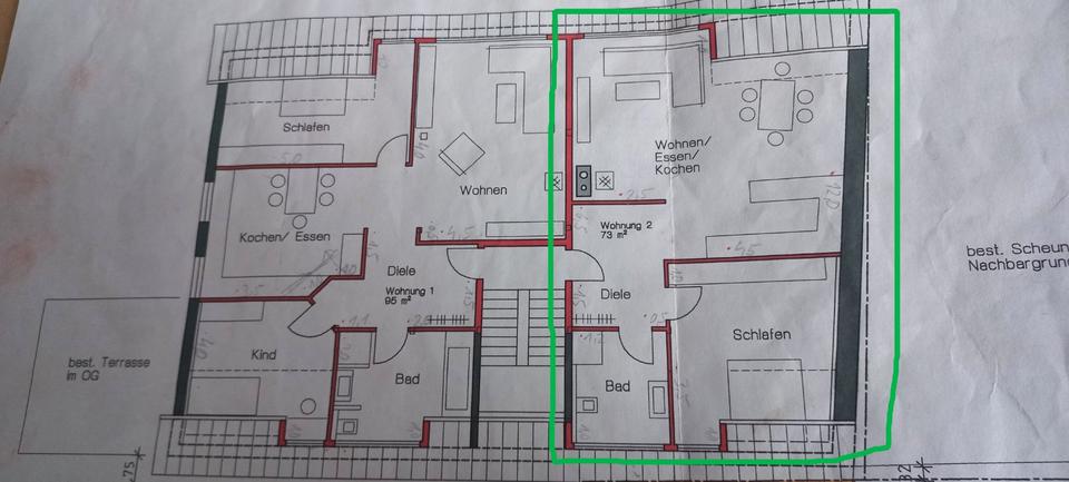 Dachgeschoßwohnung Krautheim - 2 Zimmer, 73 m&sup2;, 640&euro; | Angebot:24755084