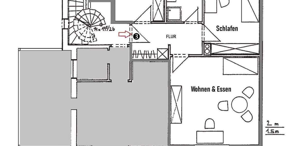 Etagenwohnung Möhrendorf - 2 Zimmer, 60 m&sup2;, 780&euro; | Angebot:24722608