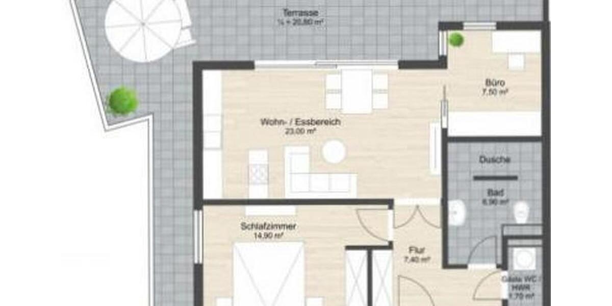 Einfamilienhaus Münster-Sarmsheim Sarmsheim - 3 Zimmer, 82 m&sup2;, 1.130&euro; | Angebot:25991249