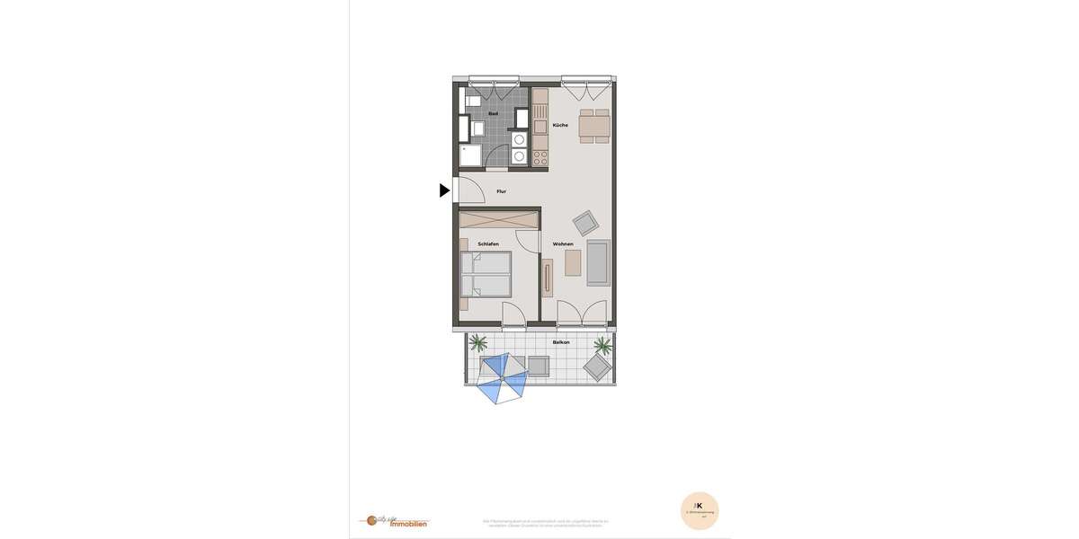 Etagenwohnung Langen - 2 Zimmer, 57 m&sup2;, 890&euro; | Angebot:25883457