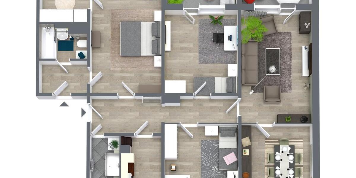 Etagenwohnung Chemnitz Bernsdorf - 5 Zimmer, 115 m&sup2;, 730&euro; | Angebot:26271608