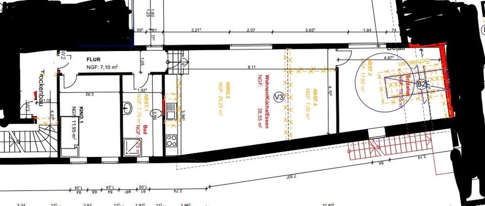 3-Zimmer-Wohnung – Erstbezug nach Komplettsanierung 3 zimmer