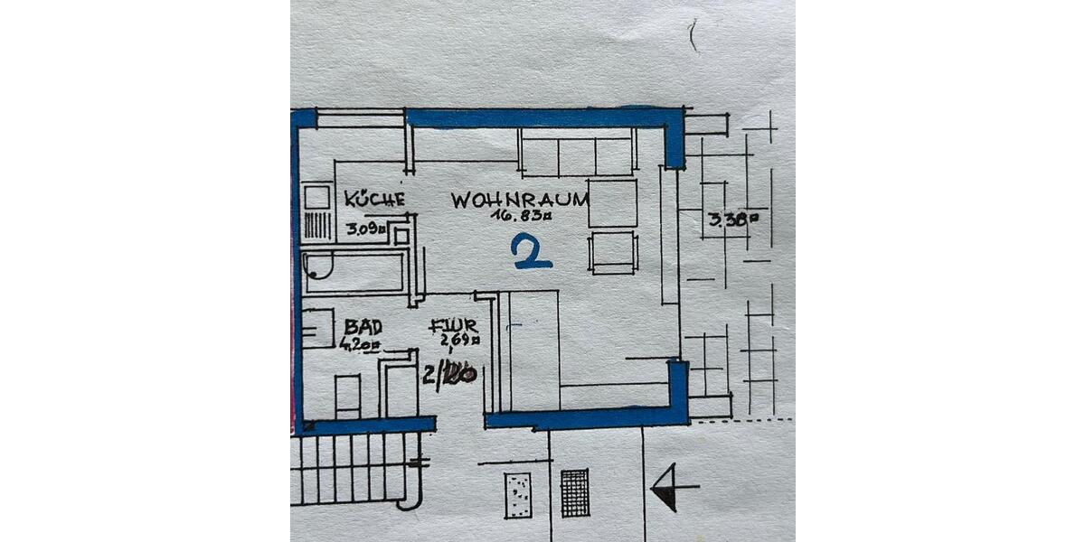 Erdgeschoßwohnung Oberstdorf - 1 Zimmer, 31 m&sup2;, 900&euro; | Angebot:24364922