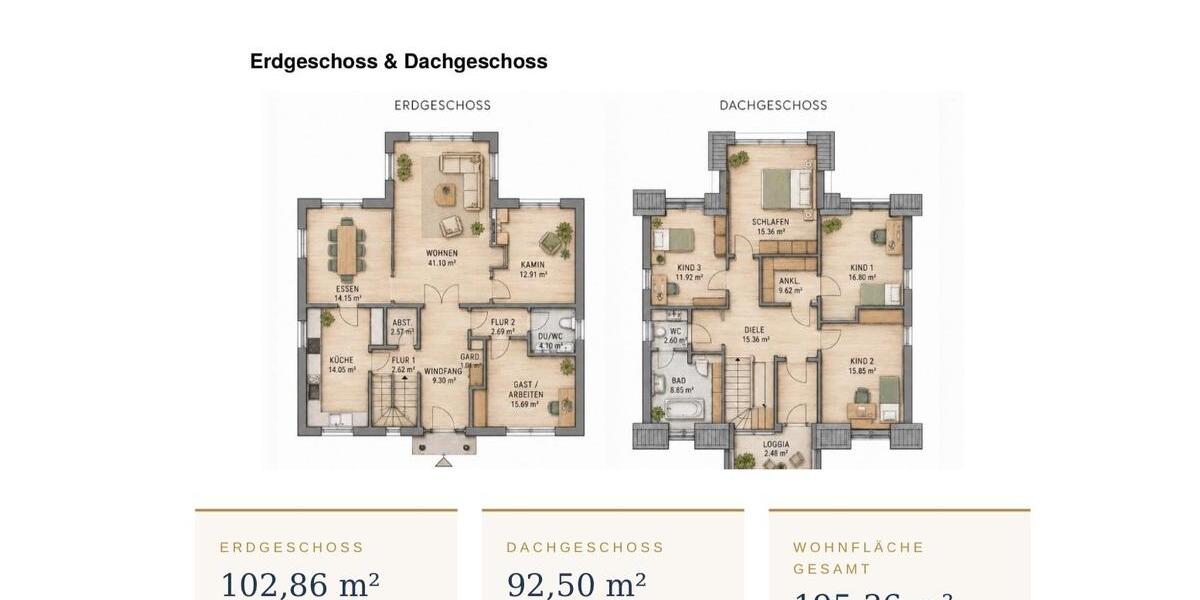 Einfamilienhaus Utting am Ammersee - 7 Zimmer, 195 m&sup2;, 3.100&euro; | Angebot:26551051