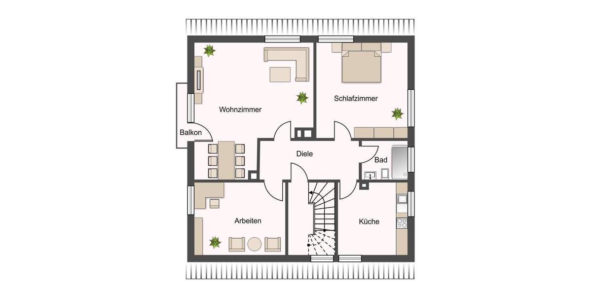 Etagenwohnung Burgwedel Großburgwedel - 3 Zimmer, 76 m&sup2;, 800&euro; | Angebot:25664228