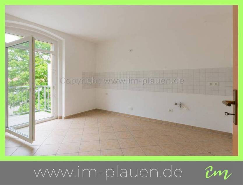 EBK, WEST-Balkon, Bad mit Fenster - 3.OG 2 Zimmerwohnung in Plauen zur Miete