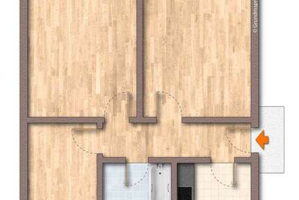 Wohnung Zühlsdorf Zühlsdorf - 3 Zimmer, 57 m&sup2;, 855&euro; | Angebot:26173314