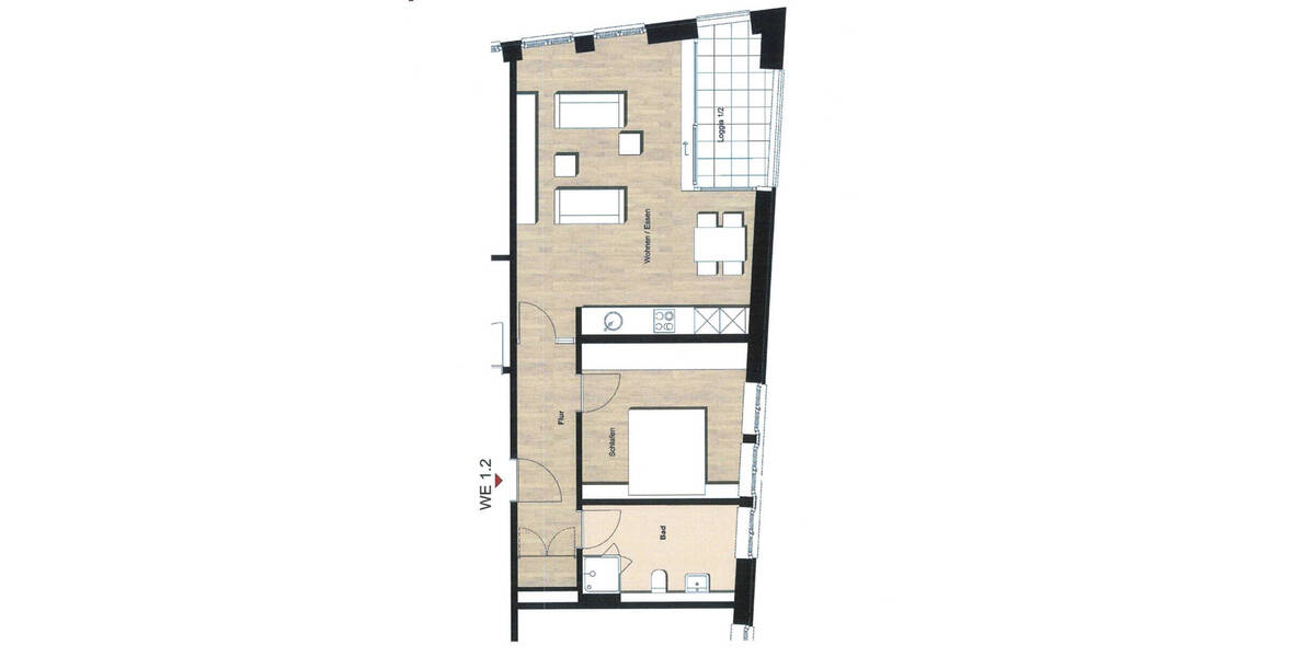 Etagenwohnung Rheine Innenstadt - 2 Zimmer, 66 m&sup2;, 740&euro; | Angebot:26292299