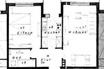 Erdgeschoßwohnung Neumünster Brachenfeld/Ruthenberg - 2 Zimmer, 45 m&sup2;, 490&euro; | Angebot:26635398