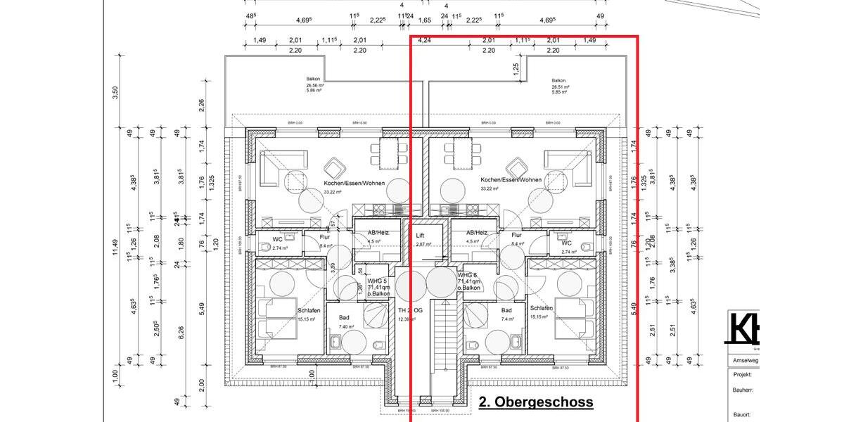 Penthouse Neubauwohnung im Erstbezug 2 zimmer
