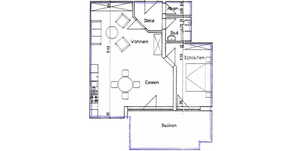 Etagenwohnung Jahnsdorf/Erzgeb. Leukersdorf - 3 Zimmer, 68 m&sup2;, 400&euro; | Angebot:20281834
