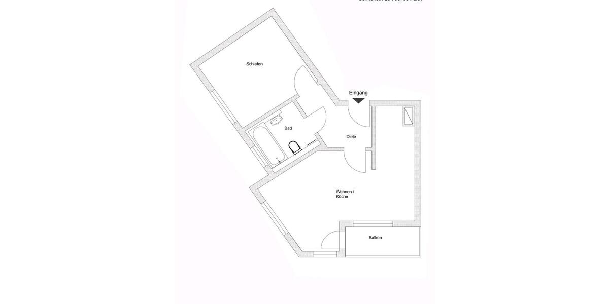 Etagenwohnung Fürth Südstadt - 2 Zimmer, 42 m&sup2;, 795&euro; | Angebot:24788779