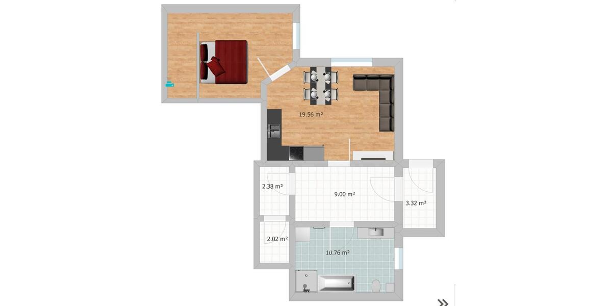 Erdgeschoßwohnung Thyrnau - 2 Zimmer, 64 m&sup2;, 600&euro; | Angebot:26074581