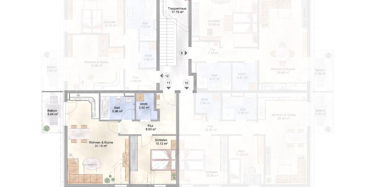Etagenwohnung Bad Saarow - 2 Zimmer, 67 m&sup2;, 938&euro; | Angebot:25962657