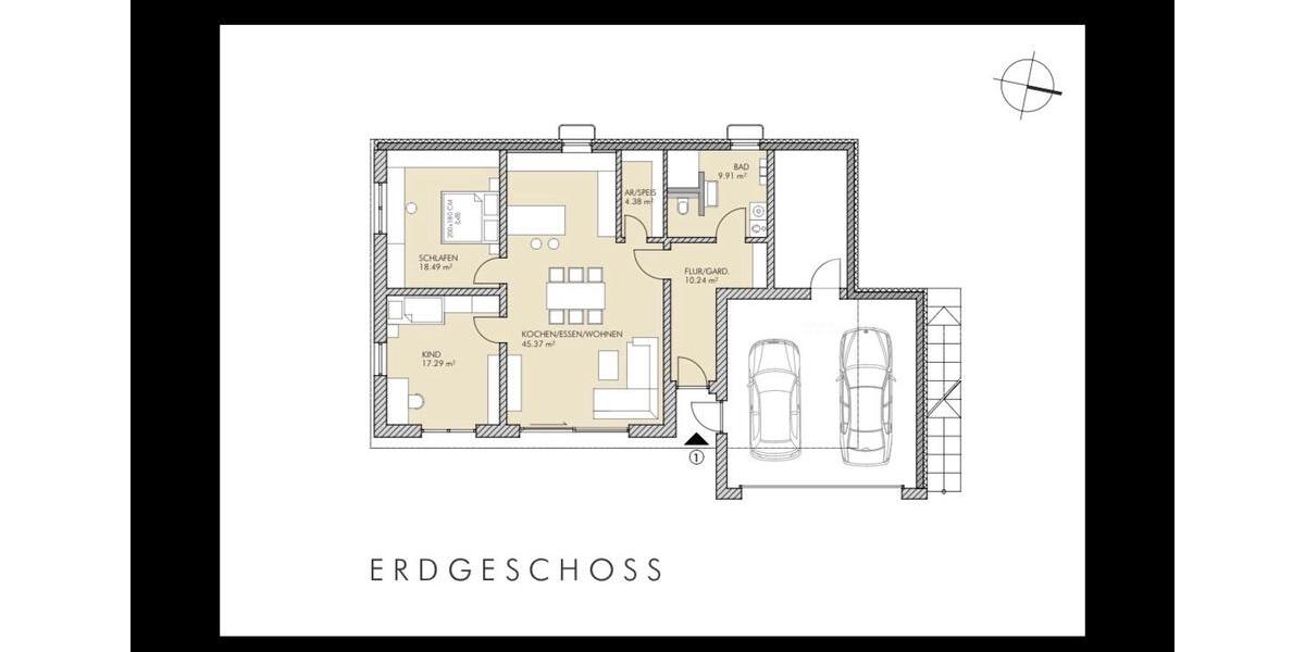 Erdgeschoßwohnung Cham - 3 Zimmer, 110 m&sup2;, 1.050&euro; | Angebot:25902241