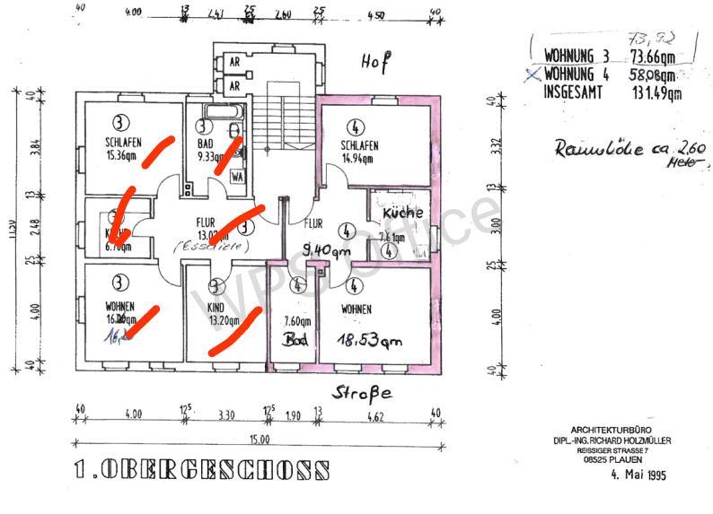 Etagenwohnung Lugau/Erzgebirge Erzgebirge - 3 Zimmer, 74 m&sup2;, 615&euro; | Angebot:26613581