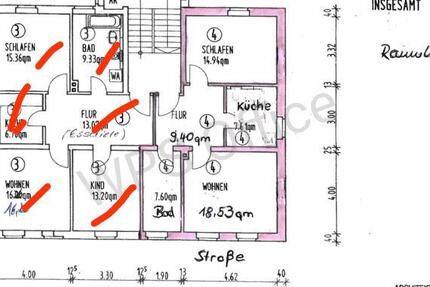 Wohnung Lugau/Erzgebirge Erzgebirge - 3 Zimmer, 74 m&sup2;, 615&euro; | Angebot:26613581