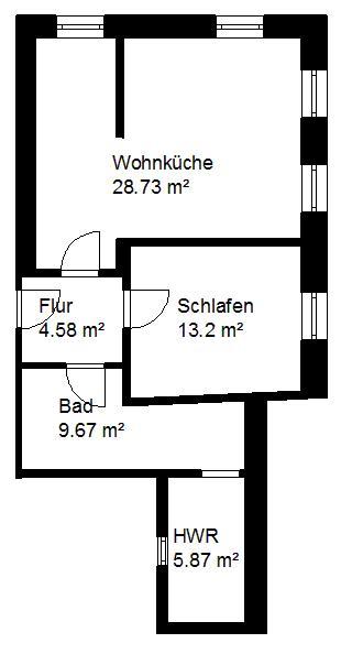 Sonnige 2-Raumwohnung in der Innenstadt 2 zimmer