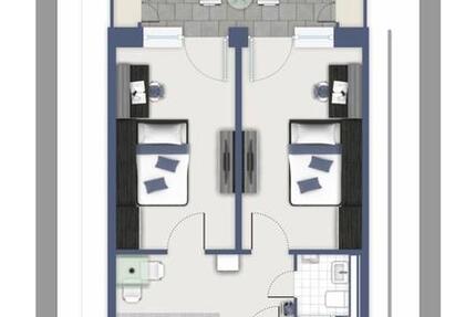 Wohnen auf Zeit Mannheim Käfertal - 28 Zimmer, 22 m&sup2;, 550&euro; | Angebot:26055841