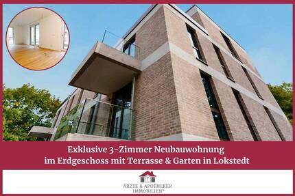 Exklusive 3-Zimmer NeubauWohnung im Erdgeschoss mit Terrasse & Garten in Lokstedt