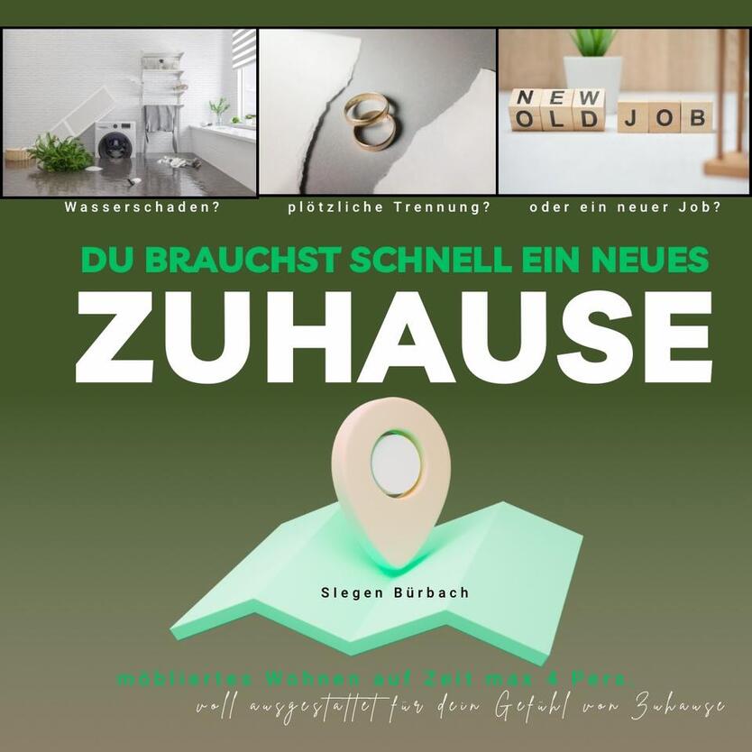 Mietwohnung, möbliertes Wohnen, Wohnen auf Zeit, Siegen zimmer