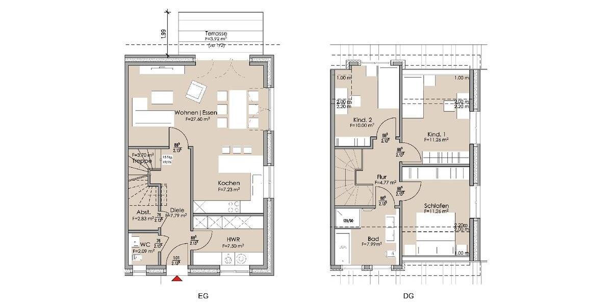 Doppelhaushälfte Harsefeld - 4 Zimmer, 108 m&sup2;, 1.250&euro; | Angebot:25363423