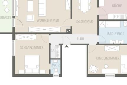 Wohnung Barsinghausen - 3.5 Zimmer, 104 m&sup2;, 1.100&euro; | Angebot:25087288