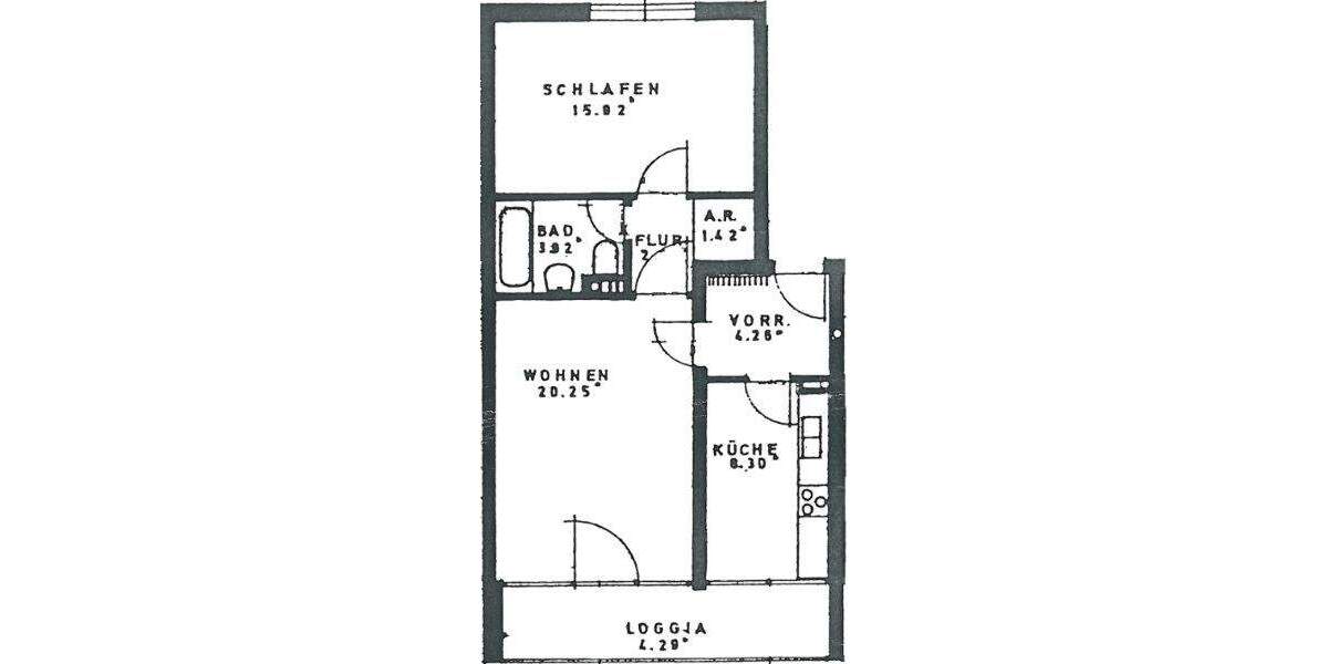 Etagenwohnung Straubing - 2 Zimmer, 61 m&sup2;, 510&euro; | Angebot:24992620