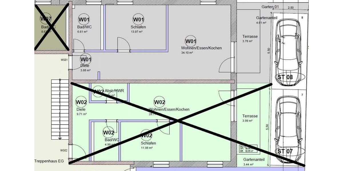 Erdgeschoßwohnung Mettenheim - 2 Zimmer, 62 m&sup2;, 780&euro; | Angebot:26283920