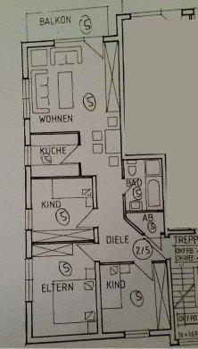 Etagenwohnung Glauburg - 4 Zimmer, 81 m&sup2;, 695&euro; | Angebot:26041323