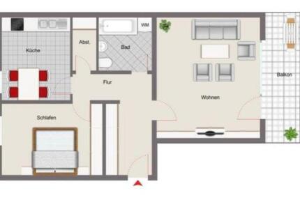 Wohnung Würzburg Lindleinsmühle - 2 Zimmer, 70 m&sup2;, 870&euro; | Angebot:25901721