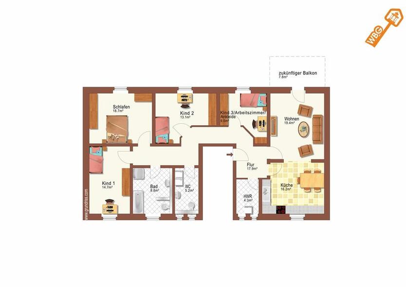 5-RW zum Erstbezug in Löbau! Mit Garten und Stellplatz in ruhiger Wohnlage zimmer