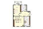 Dachgeschoßwohnung Calbe (Saale) - 2 Zimmer, 69 m&sup2;, 385&euro; | Angebot:26545365